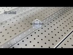 Blokówka Wewnętrzne okna Lintel 153mm Perforated Wire Mesh