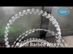 Concertina Razor Wire Coil Ostrze Ostrze Zaprojektowane do zapobiegania wtargnięciom