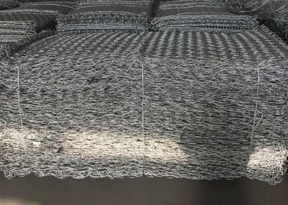 Hot Dipped Galvanized Gabion Mesh For Erosion Control  2m X 1m X 1m