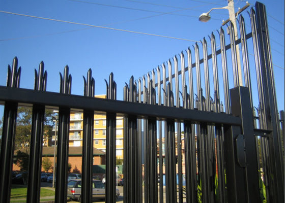 Europe Single Point Q235 Stalowe ogrodzenie palisadowe o wysokości 2,0 m do budynków mieszkalnych