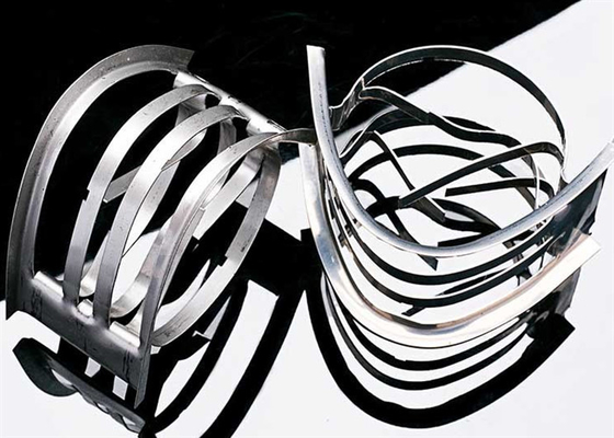 Wyroby z stali nierdzewnej 304 Metal Intalox Tower Packing For Industrial 50*50*0.7mm