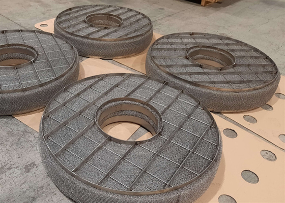 Oem Wire Mesh Demister Pad Separacja płynnych gazów Produkcja farmaceutyczna