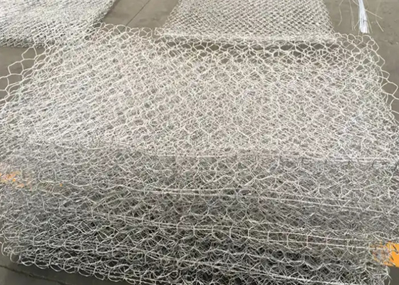 Wykręcone Gabion Wire Mesh Otwór 60x80mm / 80x100mm / 100x120mm