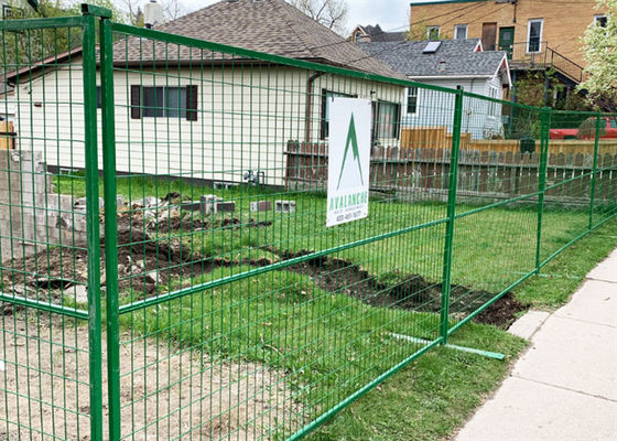 Gorąco połączone galwanizowane spawane tymczasowe ogrodzenia dla placu budowy