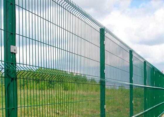 Ogrodzenie pokryte proszkiem 3D Panel Trójkąt Ogrodzenie z gięciem dla placu budowy