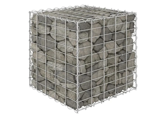 Galwanizowana / powłoka powleczona pudełko gabionowa ochrona przed powodzią 2*1*1m