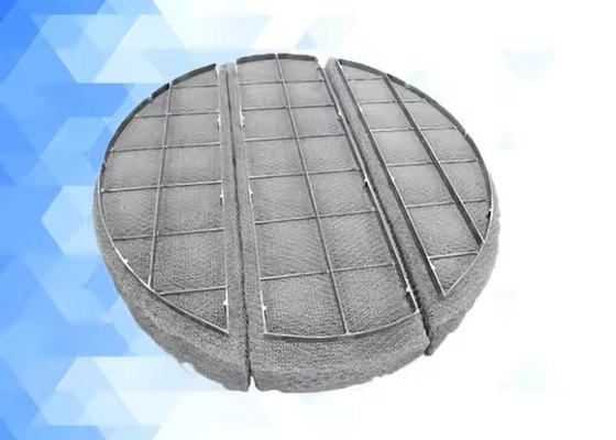 Włókno sieciowe Demister Pad 304 316 ze stali nierdzewnej do separacji płynów gazowych
