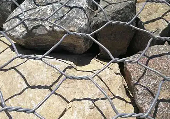 Zink powlekany metalowy kamienny klatka pudełko koszyk gabionowy 60 * 80mm dla ściany oporowej
