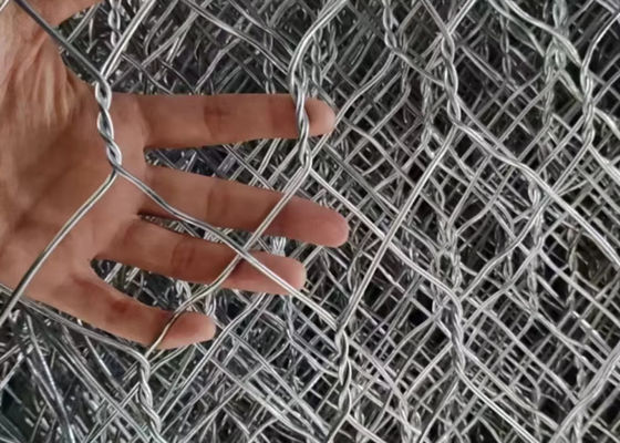 2x1x1 Ocynkowana ogniowo siatka gabionowa do klatek kamiennych do ochrony mostów 2,7 mm