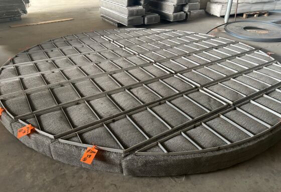 SS304 Wire Mesh Demister Pad średnica 500 mm dla zmniejszenia kropli płynu z gazu