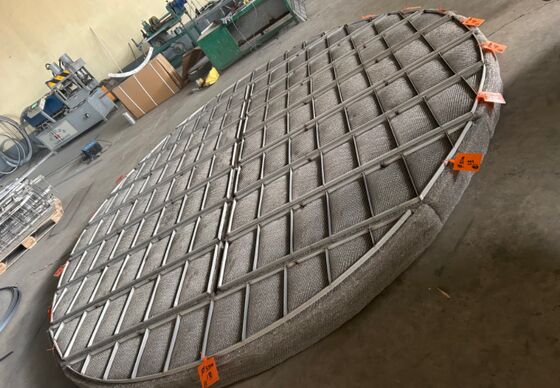 SS316 Eliminator Mgły Pad Separator Gazu-Płyn Do Chemicznego Wieży OEM