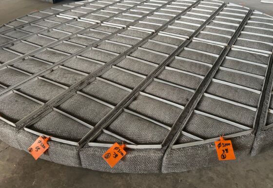 Włókno z plecionego włókienniczego siatki Demister Pad Eliminator Mgły Do Oczyszczania Gazu OEM