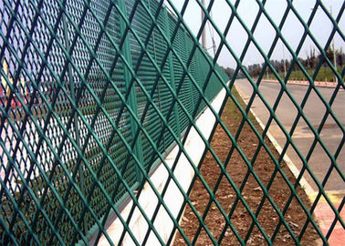 Powlekane proszkowo panele ogrodzeniowe z siatki metalowej, metalowa siatka w kształcie rombu, odporna na rdzę